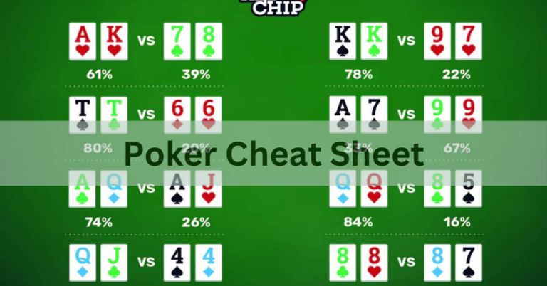 Poker Cheat Sheet – A Comprehensive Overview In 2024
